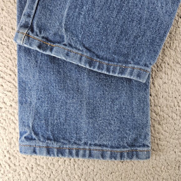Wrangler Jeans Mens 30x30 Blue Denim Straight Leg High Rise Western Classic - Picture 14 of 15